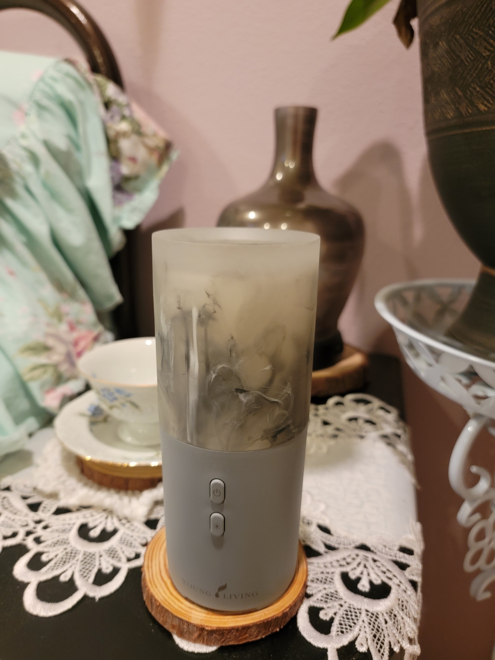 White Marble Glass Ultrasonic Diffuser